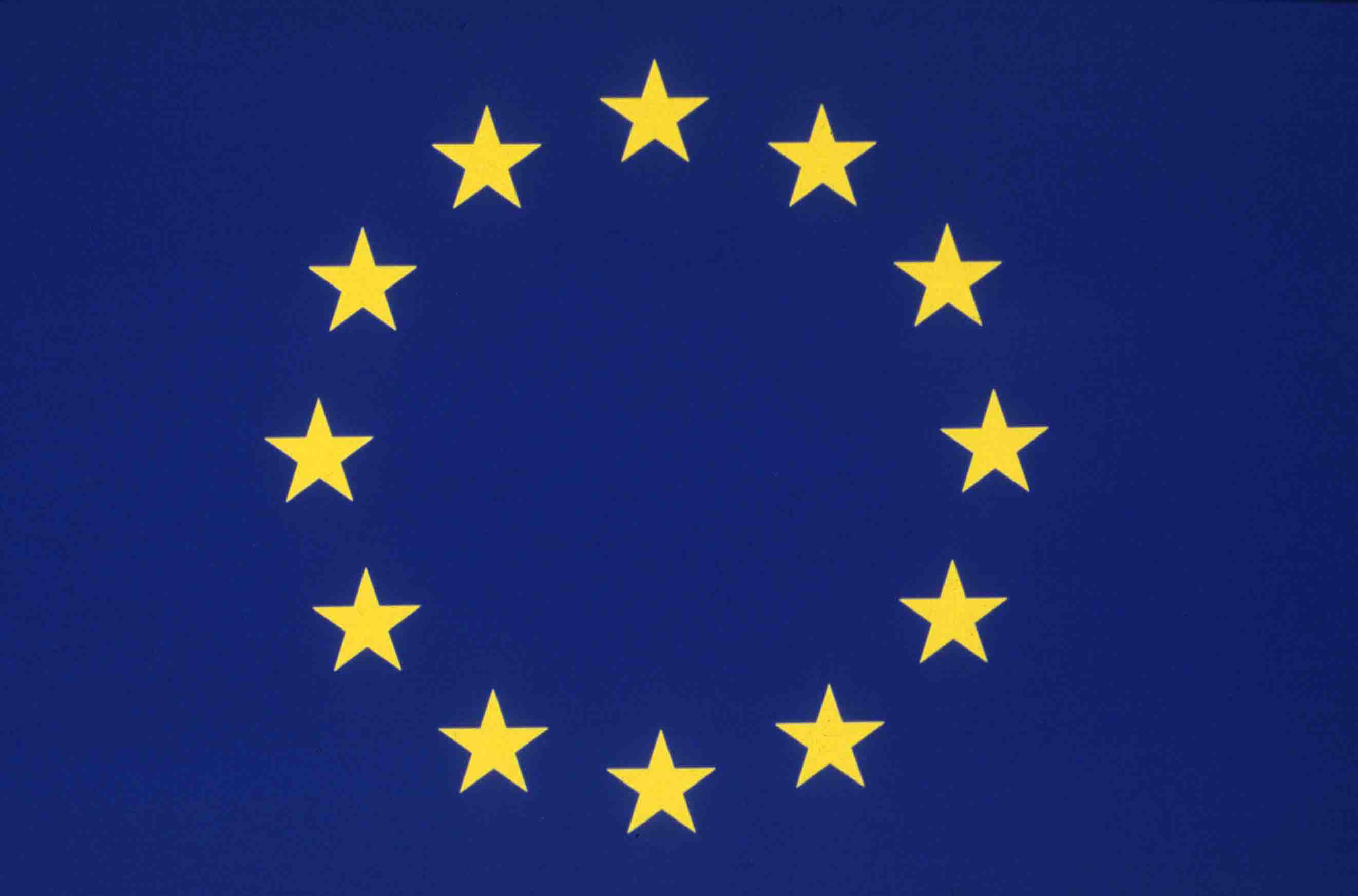 foto della bandiera europea